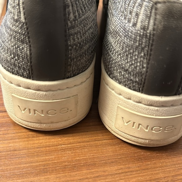 Vince leather & fabric platform sneakers - Picture 5 of 7